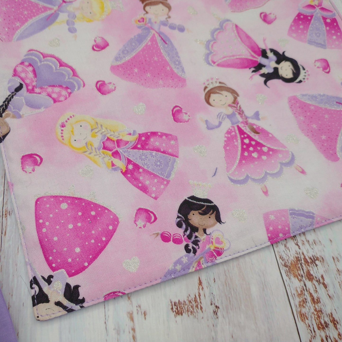 Napperon personnalise (Couleur d'impression au choix) - Princesses - Pochette lilas