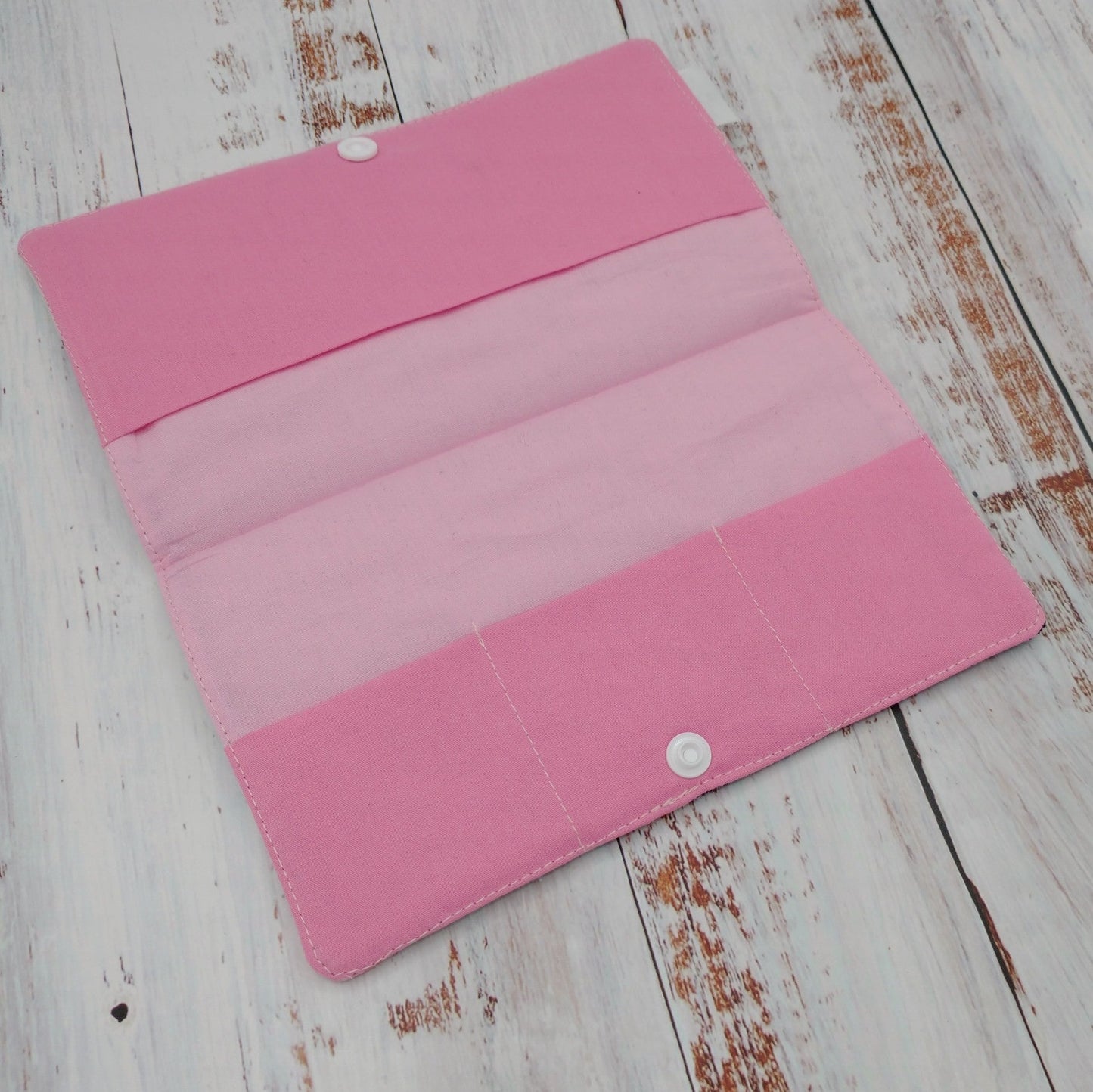 Protège-carnet de santé - Vaccination - Personnalisé - Fleurs - Rose pâle et corail (Blooms)