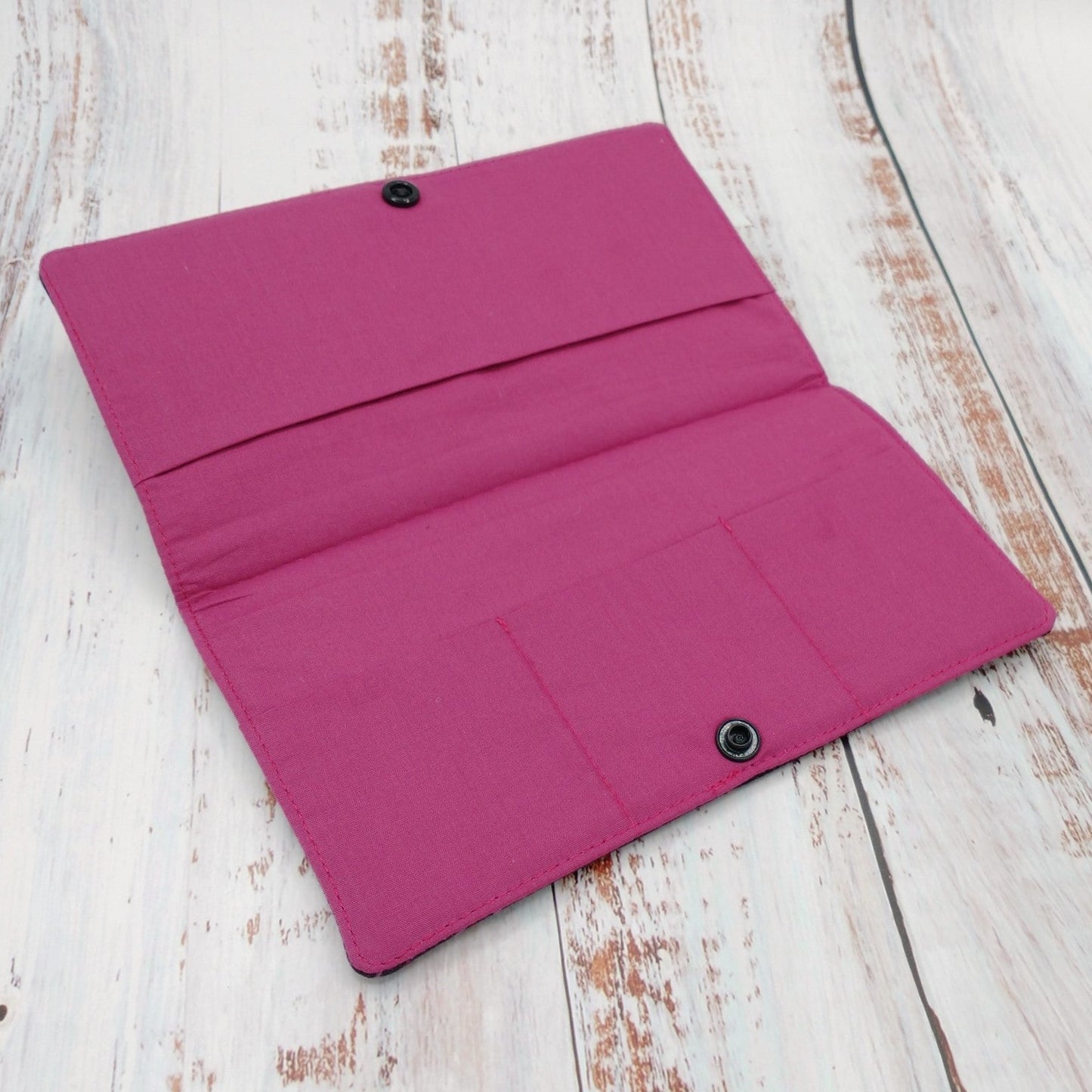 Protège-carnet de santé - Vaccination - Personnalisé - Licornes - Rose pâle et bourgogne