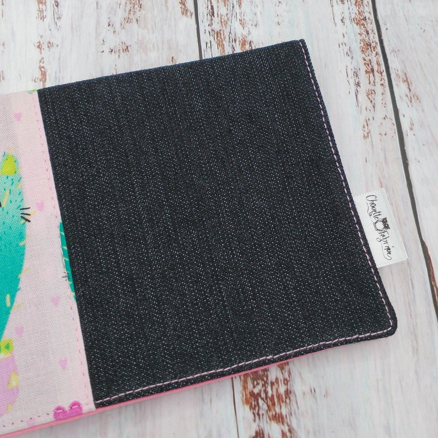 Protège-carnet de santé - Vaccination - Personnalisé - Fleurs - Cactus-Chats & Arc-en-ciel