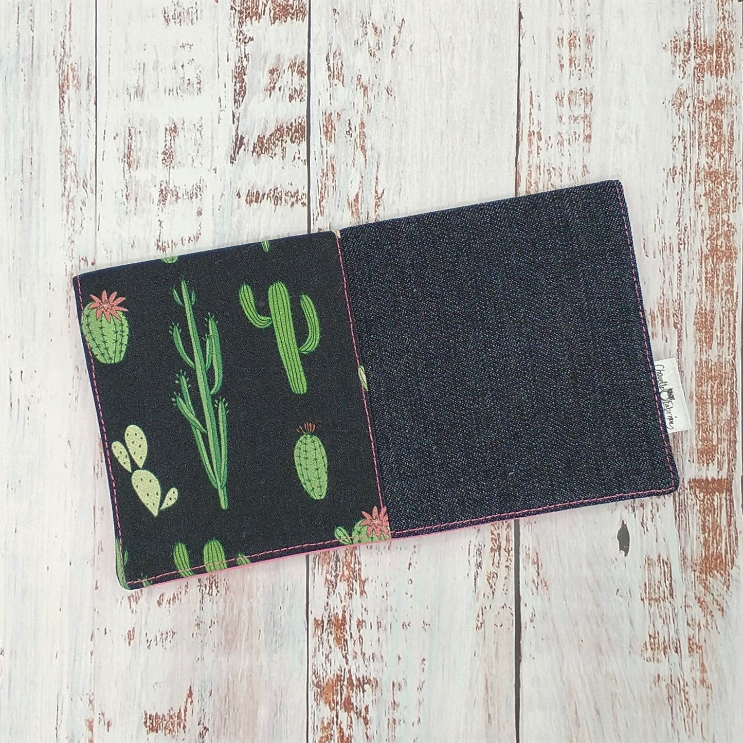 Protège-carnet de santé - Vaccination - Personnalisé - Fleurs - Cactus