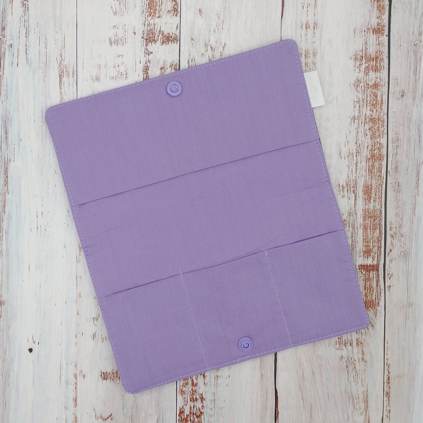 Protège-carnet de santé - Vaccination - Personnalisé - Tourbillons violet