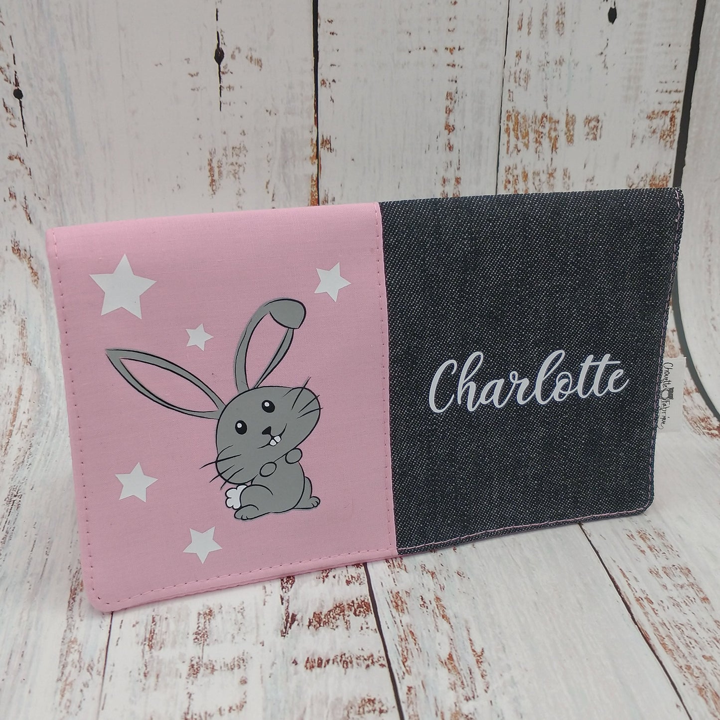 Protège-carnet de santé - Vaccination - Personnalisé - Animaux - Imprimé - Lapin