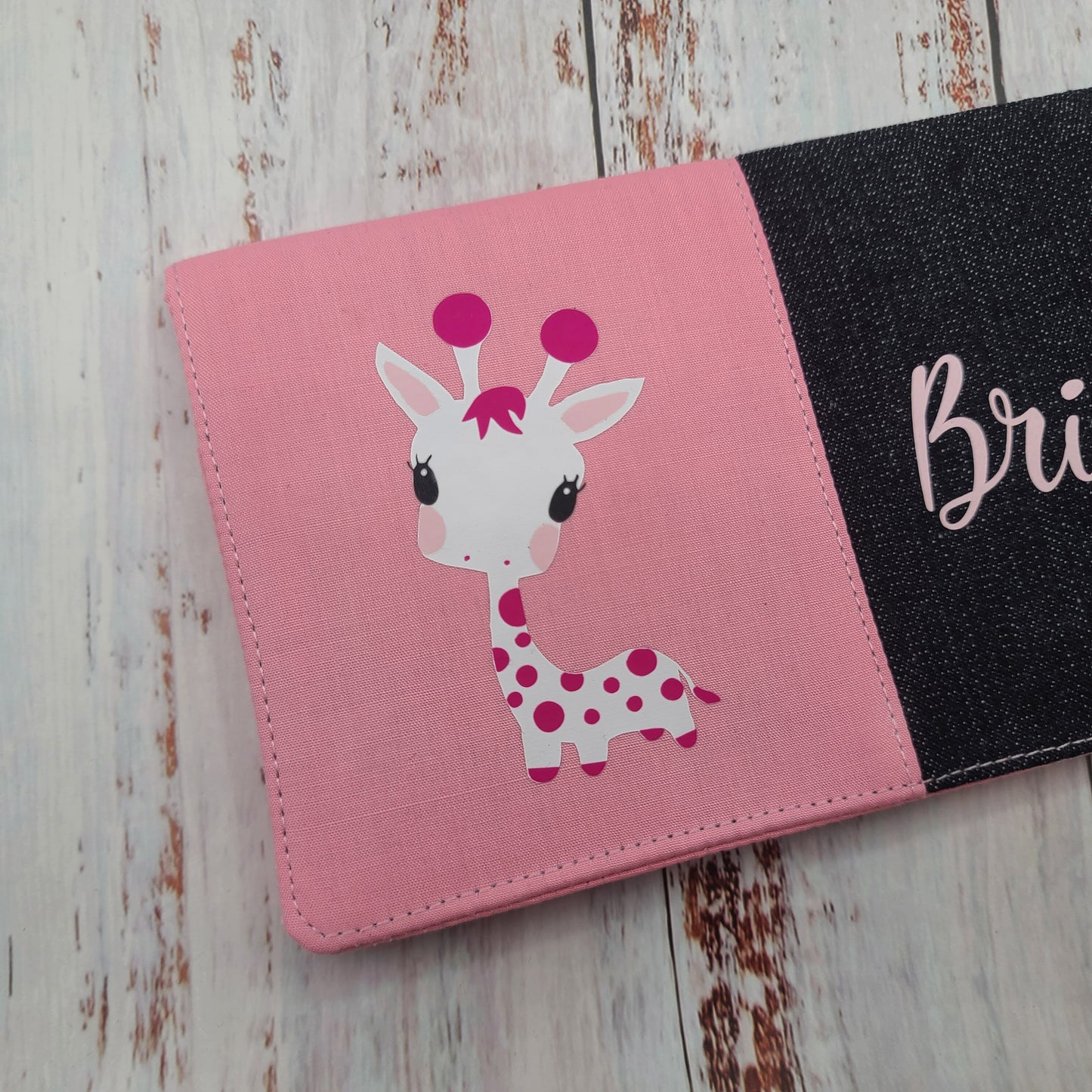 Protège-carnet de santé - Vaccination - Personnalisé - Animaux - Girafe