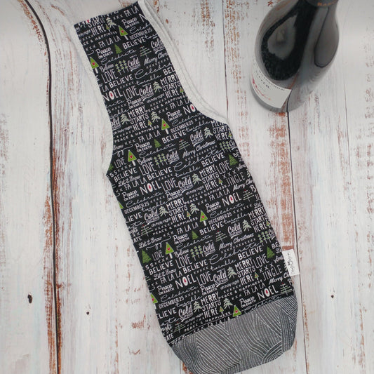 Sac Cadeau pour bouteille d'alcool ou de vin - Sac de transport – Souhaits de Noël