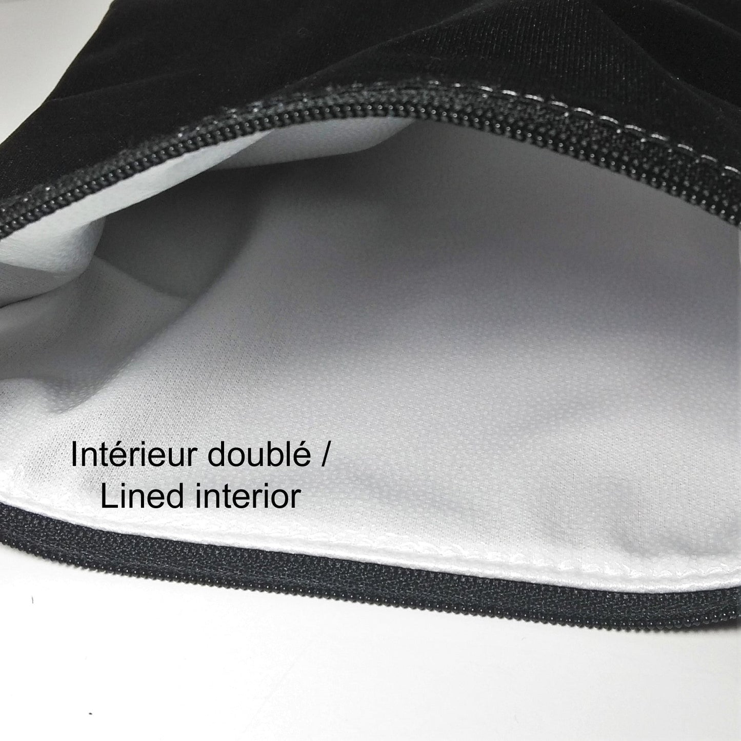 Sac réutilisable pour collation ou sandwich – Licornes sur fond noir