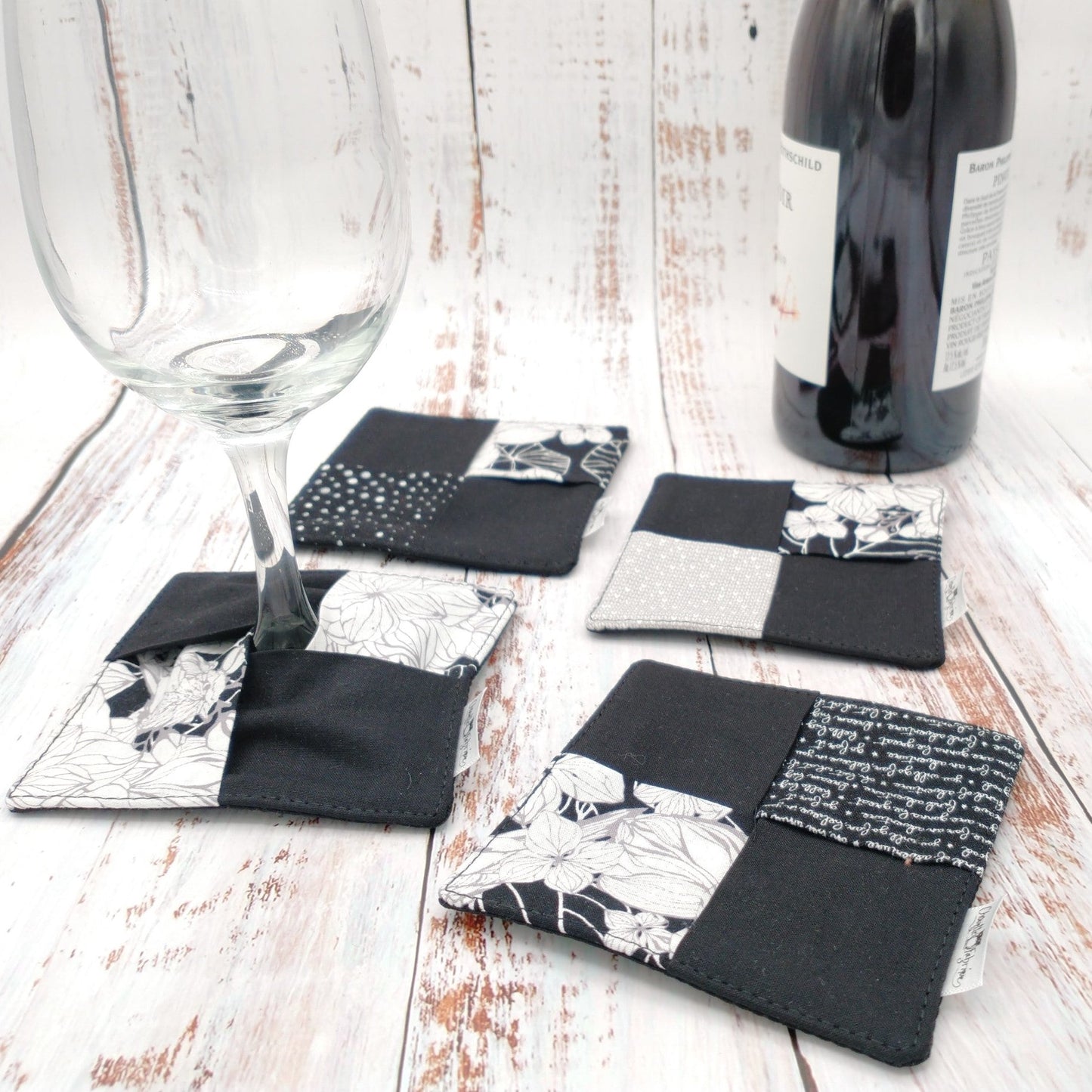 Sous-verres - Marques places "Pareils pas pareils" - 4 pièces - LOT C