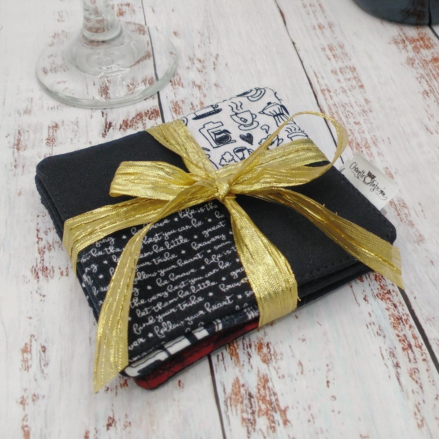 Sous-verres - Marques places "Pareils pas pareils" - 4 pièces - LOT D