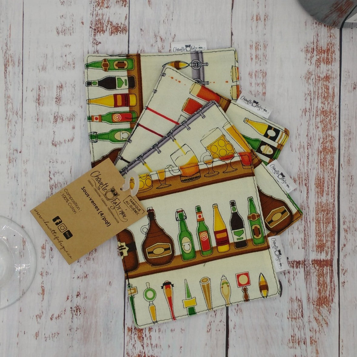 Sous-verres - 4 pièces - Bières