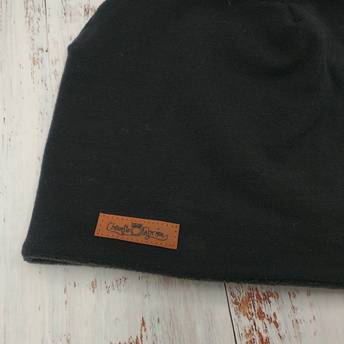 ENFANT - Tuque Hiver (POLAR) Pompon amovible - Noir