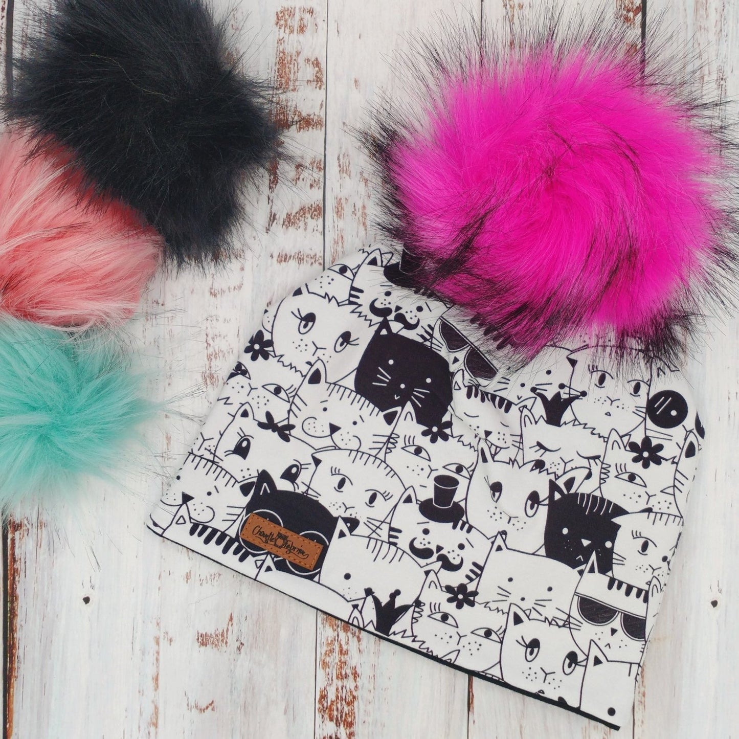 Tuque Hiver (POLAR) Pompon amovible - Chats