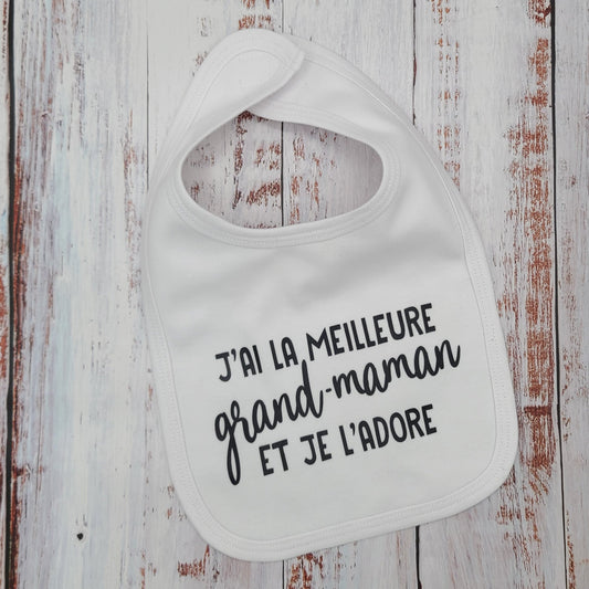 Bavoir pour bébé - Meilleure grand-maman