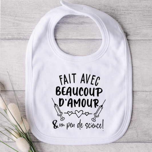 Bavoir pour bébé - Fait avec beaucoup d'amour et un peu de science! (v4)