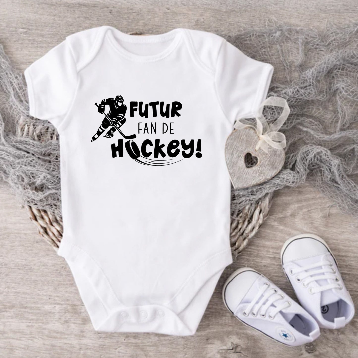 Cache-couche pour bébé - Futur fan de hockey