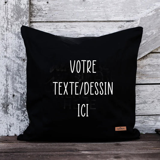 Coussin - Carré - VOTRE TEXTE/DESSIN