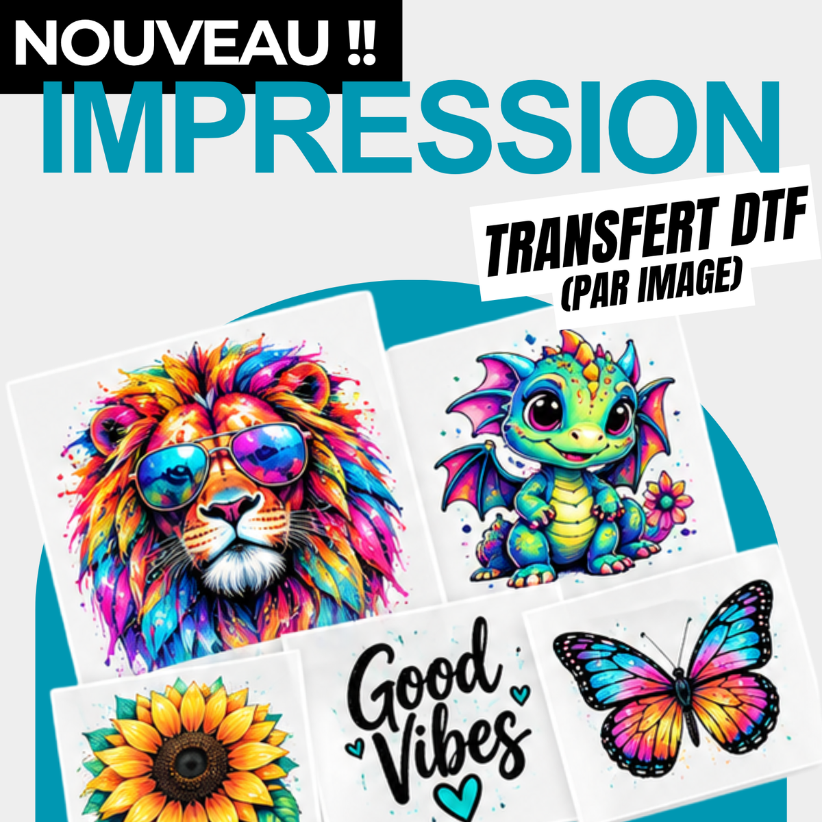 Impression Transfert DTF (par image)