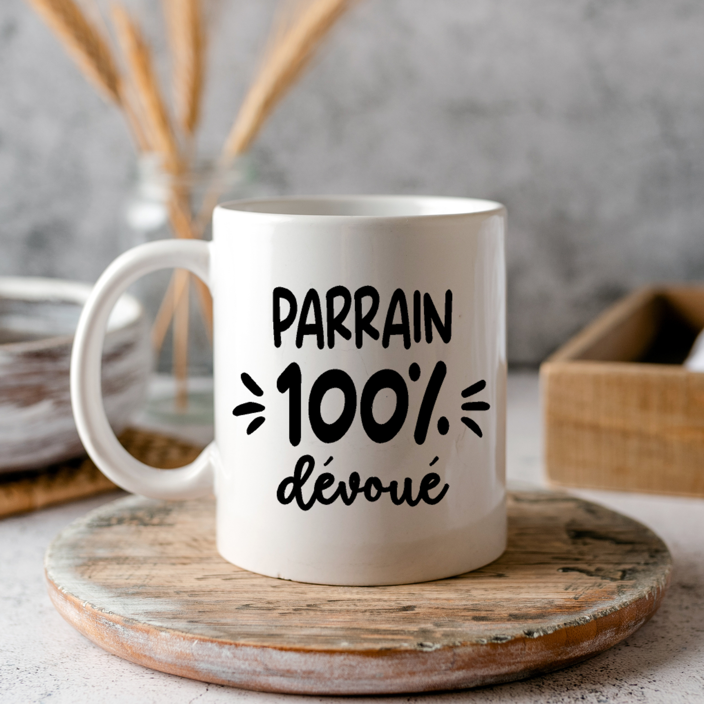 Décalque de vinyle - PARRAIN - Parrain 100% dévoué V2