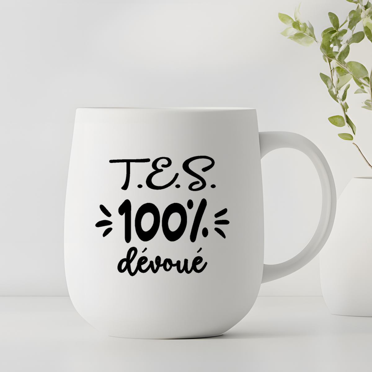 Décalque de vinyle - TES - TES 100% dévoué (MASCULIN) V1