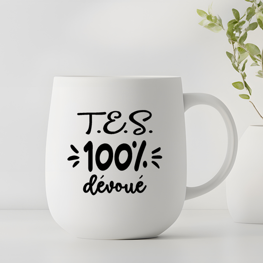 Décalque de vinyle - TES - TES 100% dévoué (MASCULIN) V1