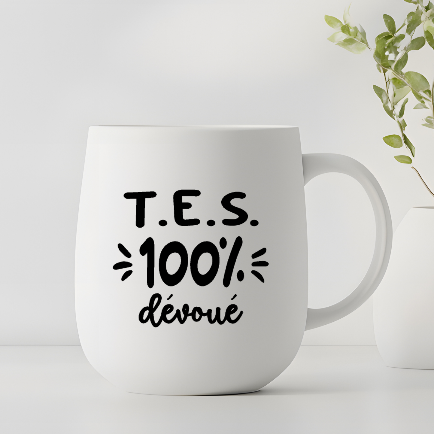 Décalque de vinyle - TES - TES 100% dévoué (MASCULIN) V2