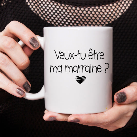 Décalque de vinyle - MARRAINE - Veux-tu être ma marraine ? V9