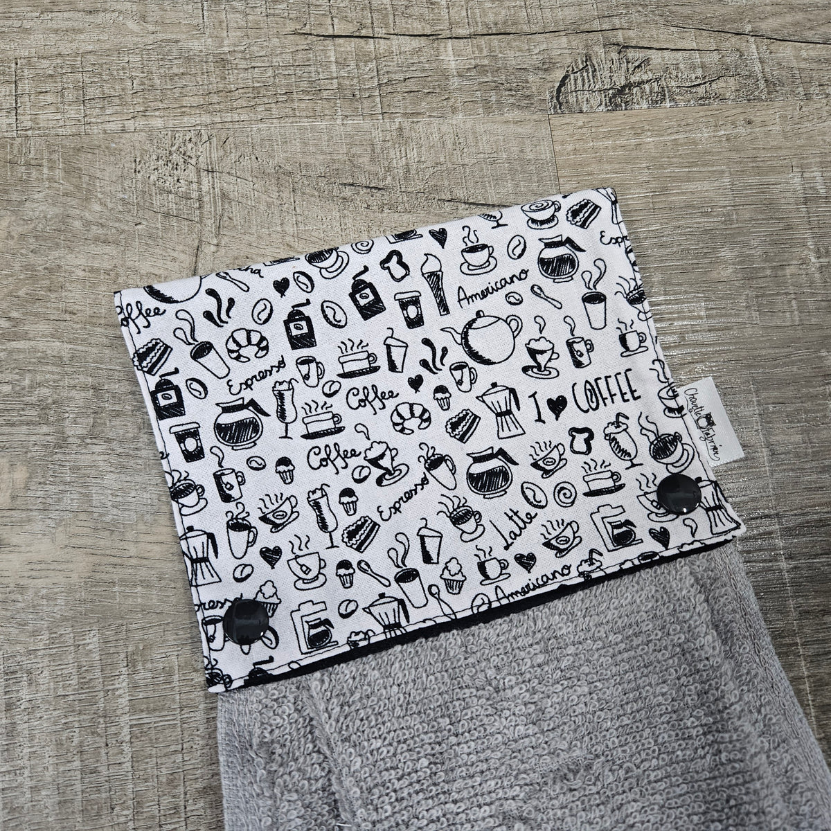 Essuie-mains - Serviette à mains - Cuisine/VR(Camping) - Serviette grise - Café Latte