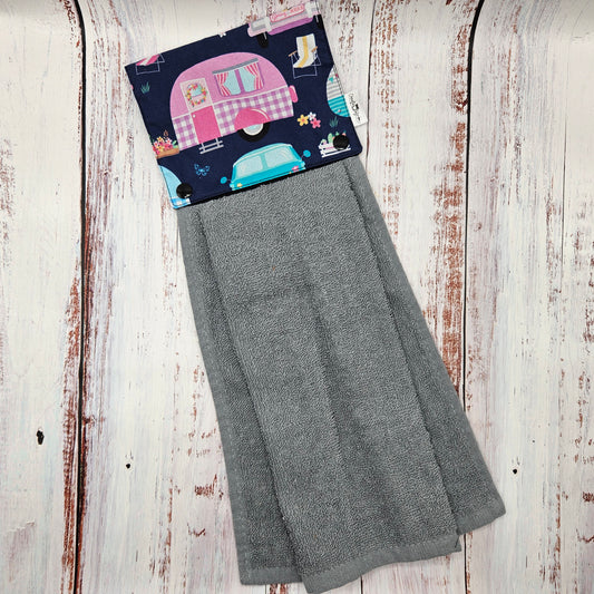Essuie-mains - Serviette à mains - Cuisine/VR(Camping) - Serviette grise - Roulottes