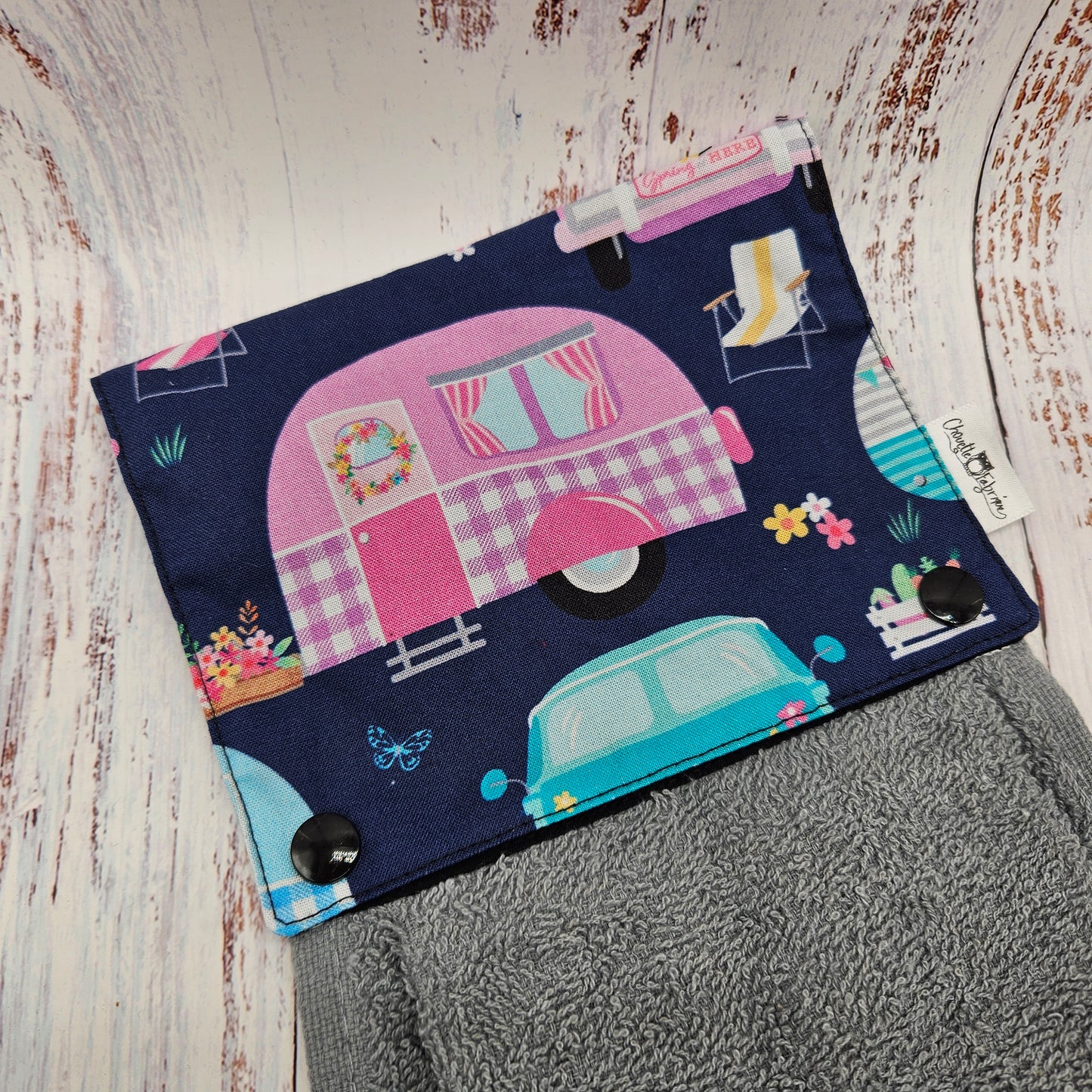 Essuie-mains - Serviette à mains - Cuisine/VR(Camping) - Serviette grise - Roulottes