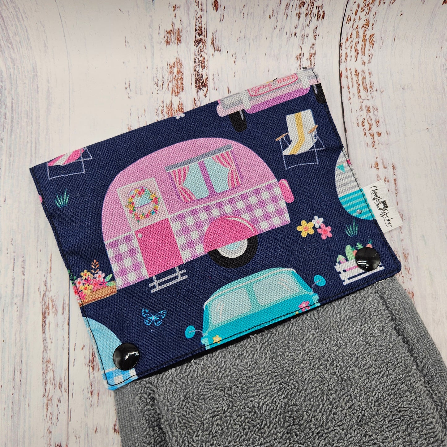 Essuie-mains - Serviette à mains - Cuisine/VR(Camping) - Serviette grise - Roulottes