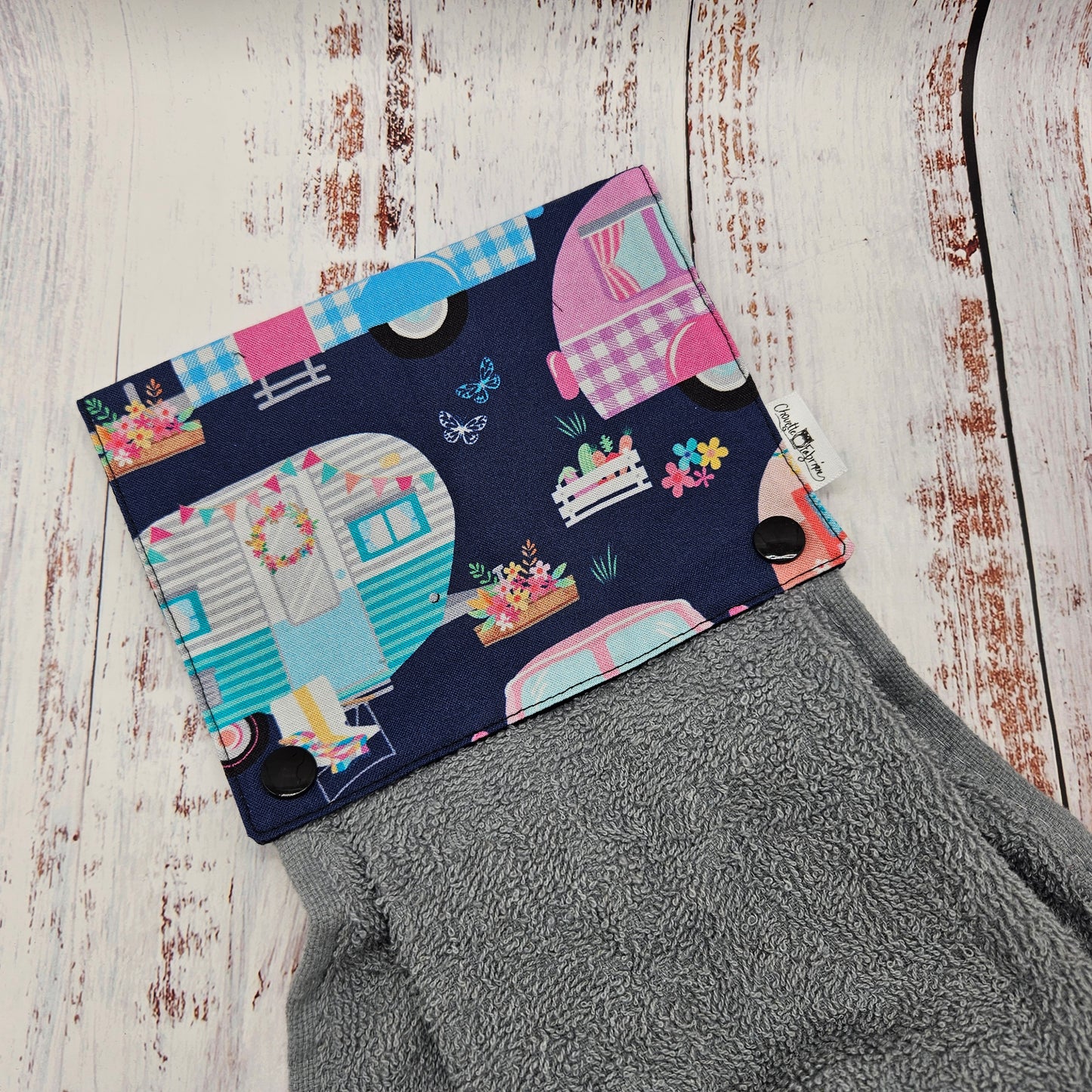 Essuie-mains - Serviette à mains - Cuisine/VR(Camping) - Serviette grise - Roulottes