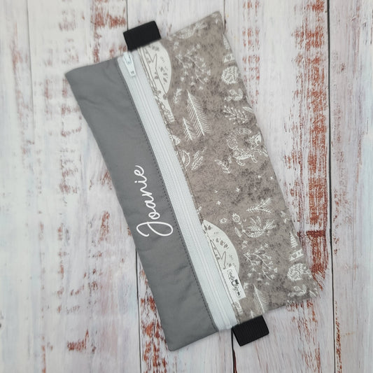 Étuis à crayons à élastique marque-page - Signet - Pour agenda, livres, etc. - Nature relaxe - Hérissons, renards & oiseaux