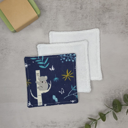 Ensemble 3 Lingettes démaquillantes - Koalas et paresseux