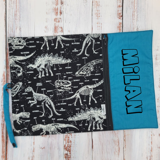 Napperon personnalisé (Couleur d'impression au choix) - Animaux - Fossiles de dinosaures