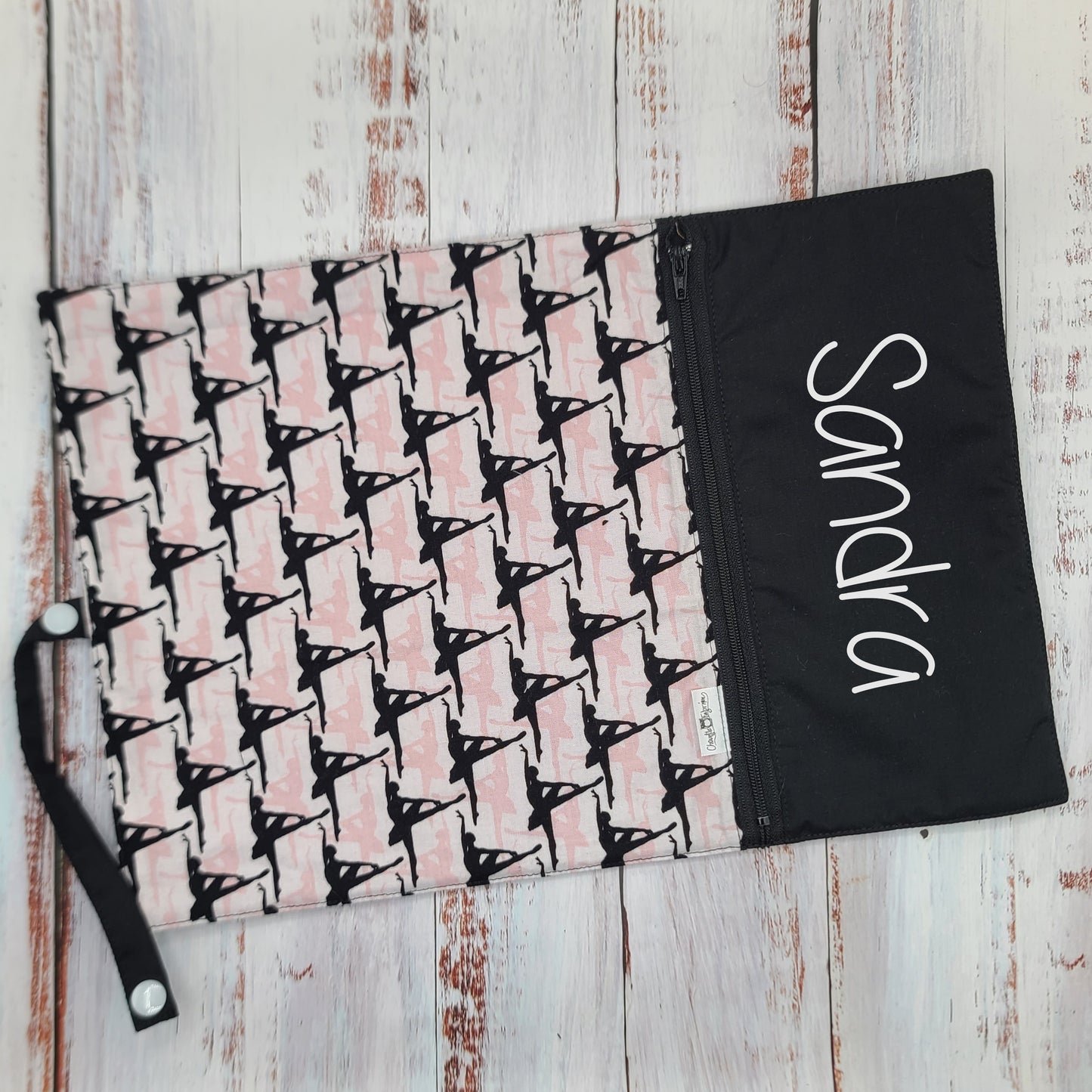 Napperon personnalise (Couleur d'impression au choix) - Ballerines - Pochette noire