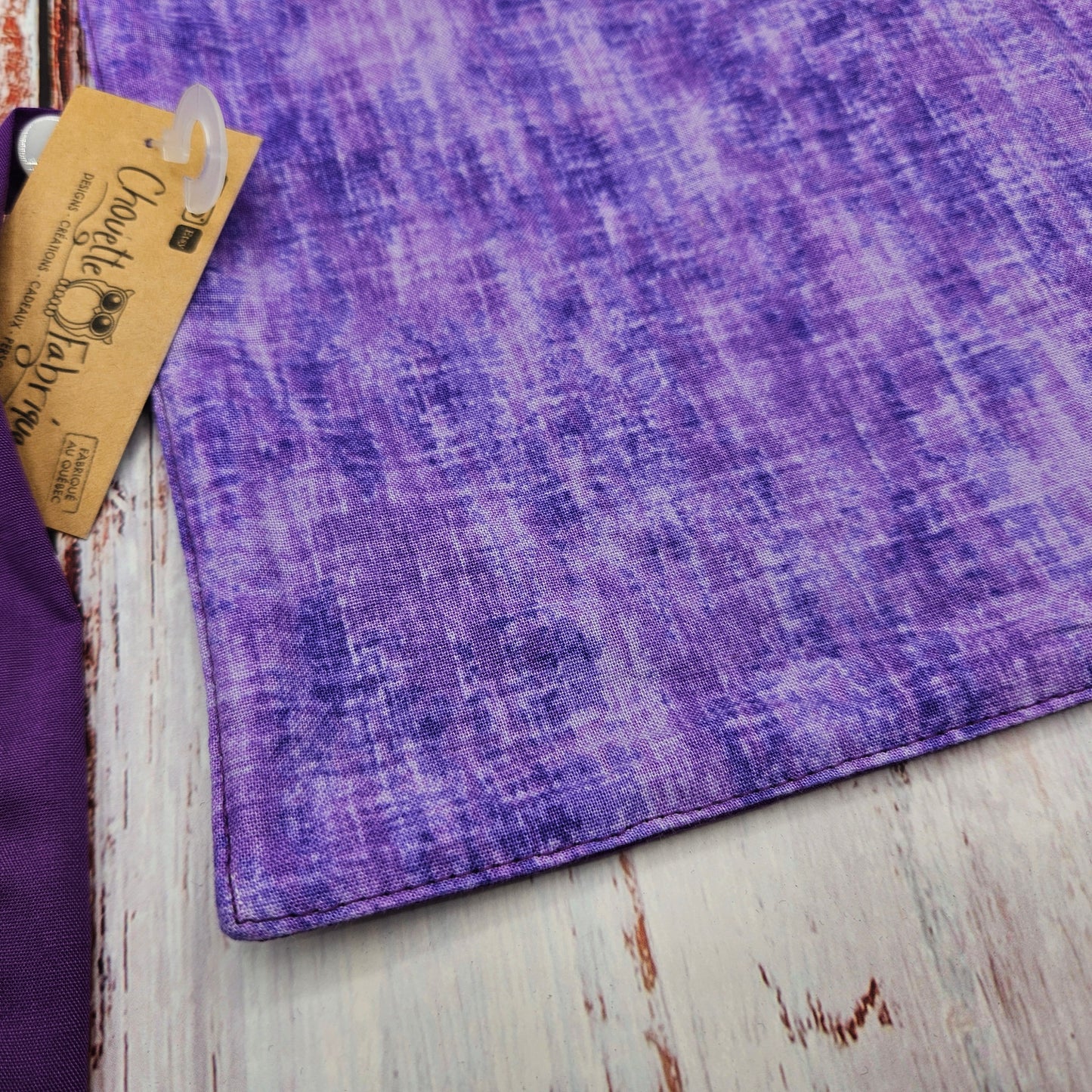 Napperon personnalise (Couleur d'impression au choix) - Motifs abstraits teintes de lilas, mauve & violet - Pochette violette