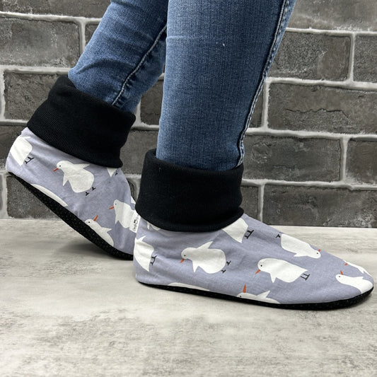 Pantoufles - Adultes - Haut de style "poignet" extensible - Pingouins