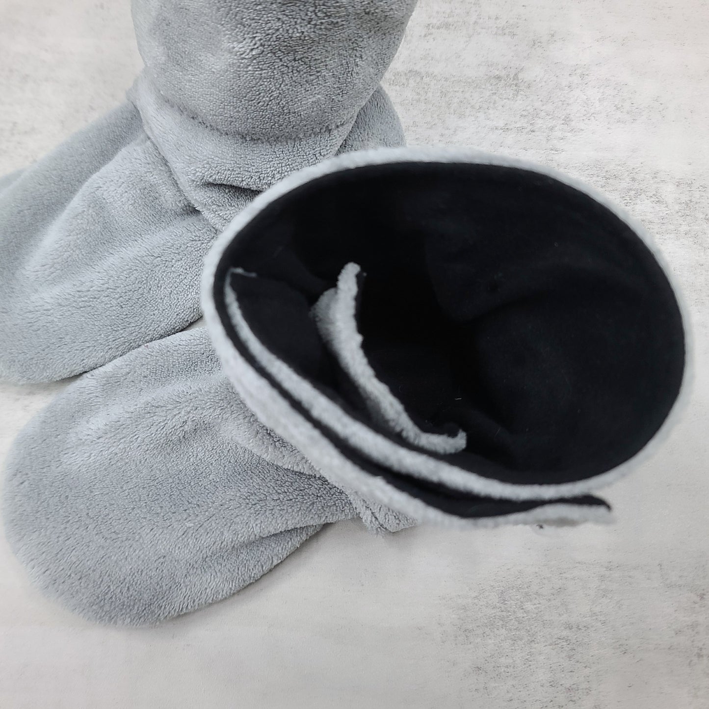 Pantoufles "Wrap" - Adultes - Hautes avec boutons à pression - Polar gris