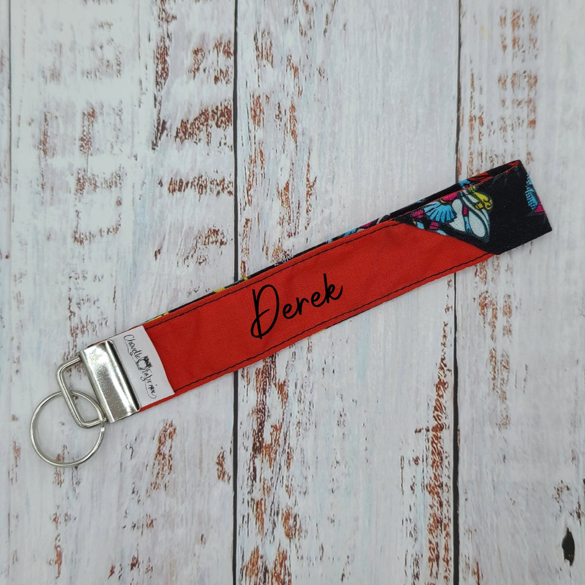 Porte-clé - PERSONNALISÉ - Dragonne - Poignet - Super héros - Bande rouge