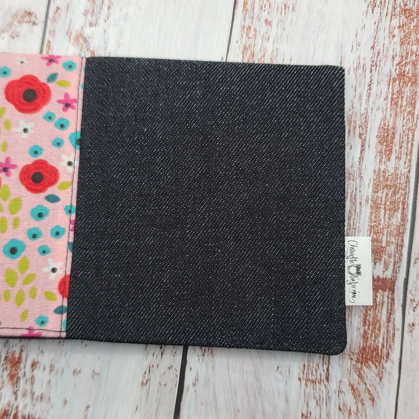 Protège-carnet de santé - Vaccination - Personnalisé - Fleurs Rouges, Aqua, Olive & Fuchsia
