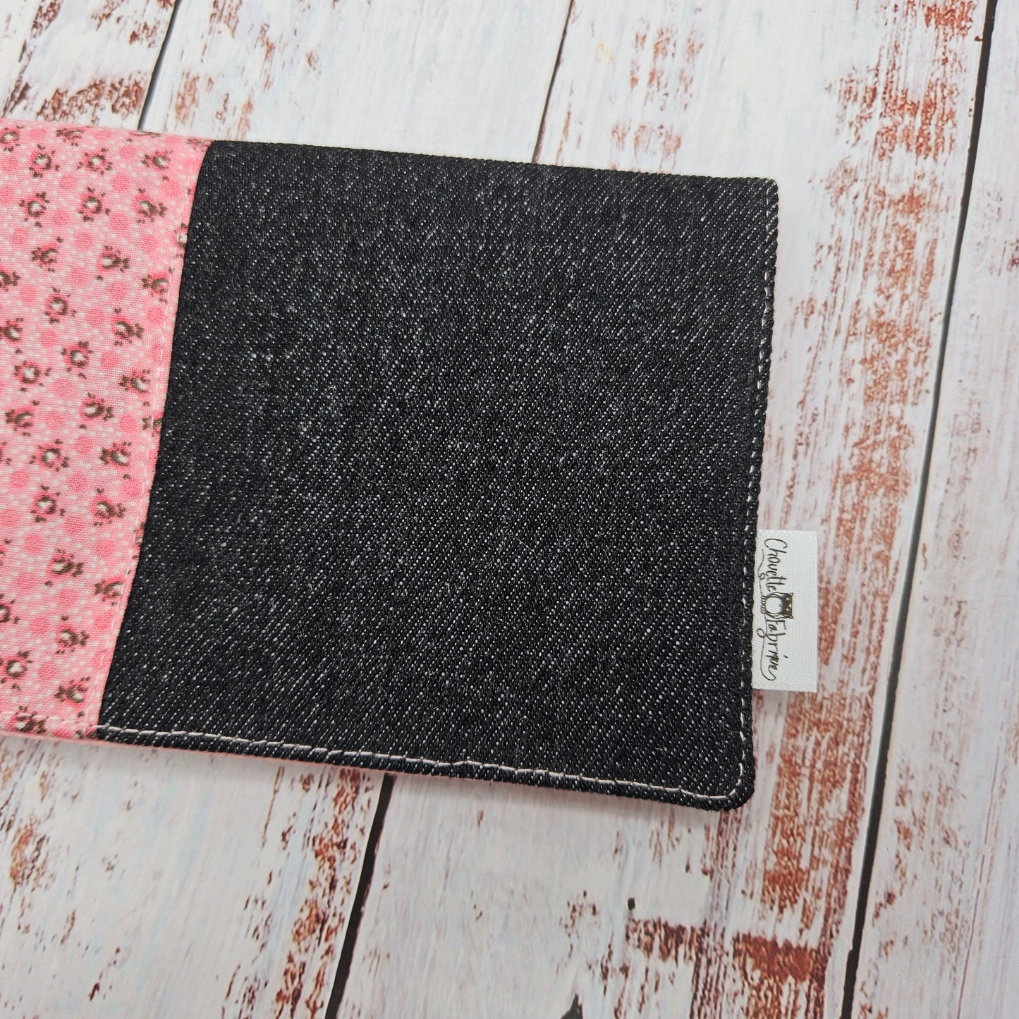 Protège-carnet de santé - Vaccination - Personnalisé - Fleurs - Mini fleurs teintes de roses