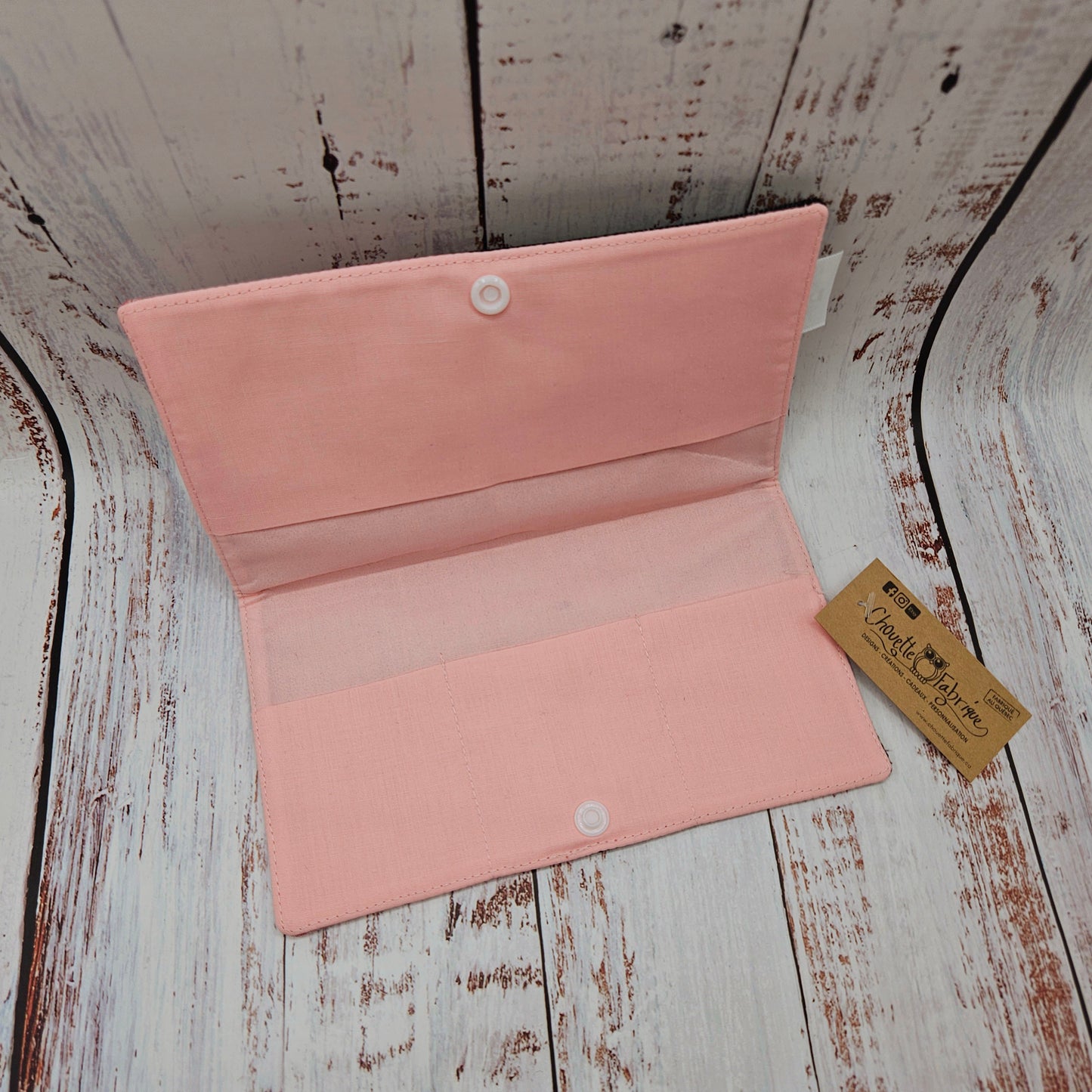 Protège-carnet de santé - Vaccination - Personnalisé - Fleurs - Mini fleurs teintes de roses