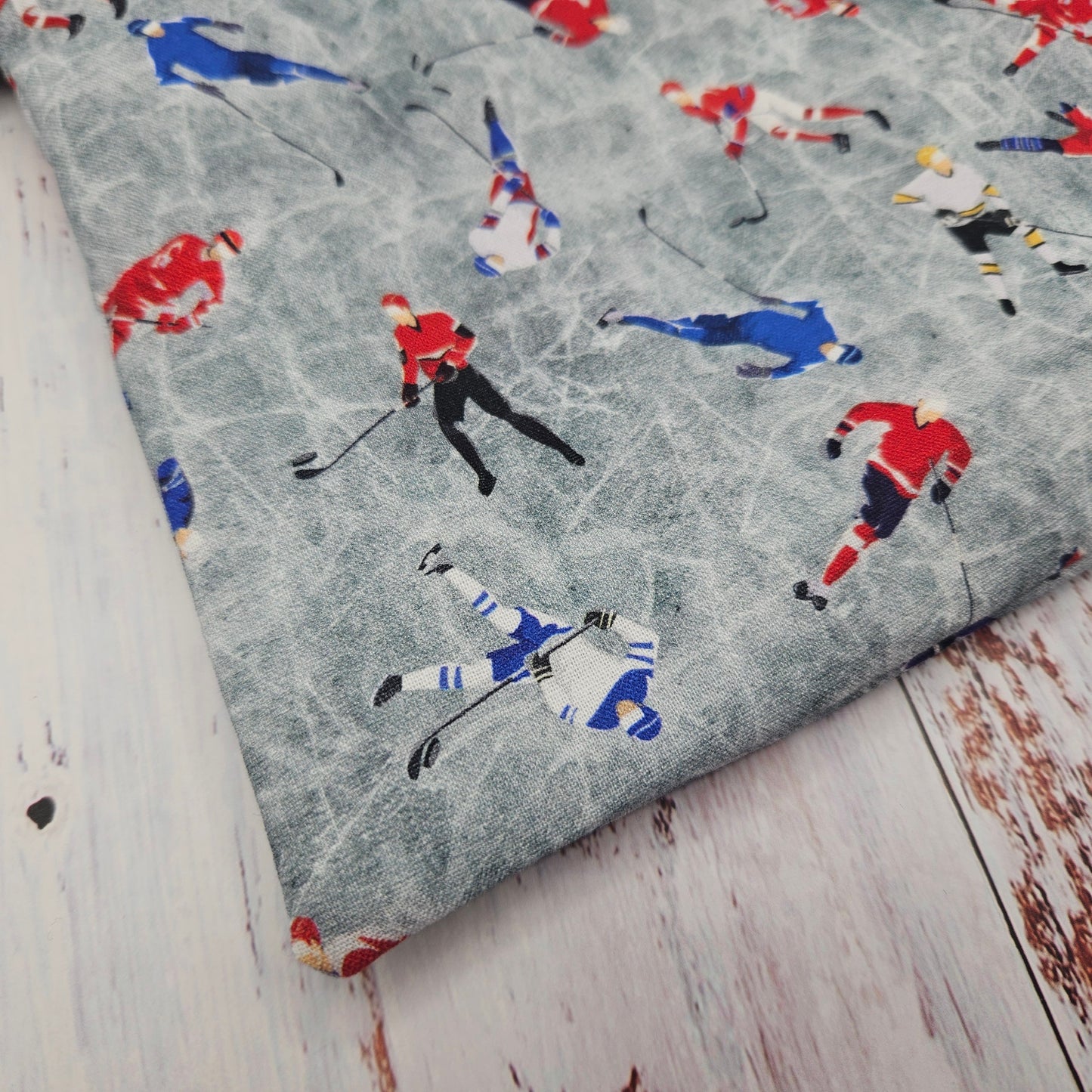 Sac réutilisable format LIVRE (8 x 12 pouces)  - Hockey