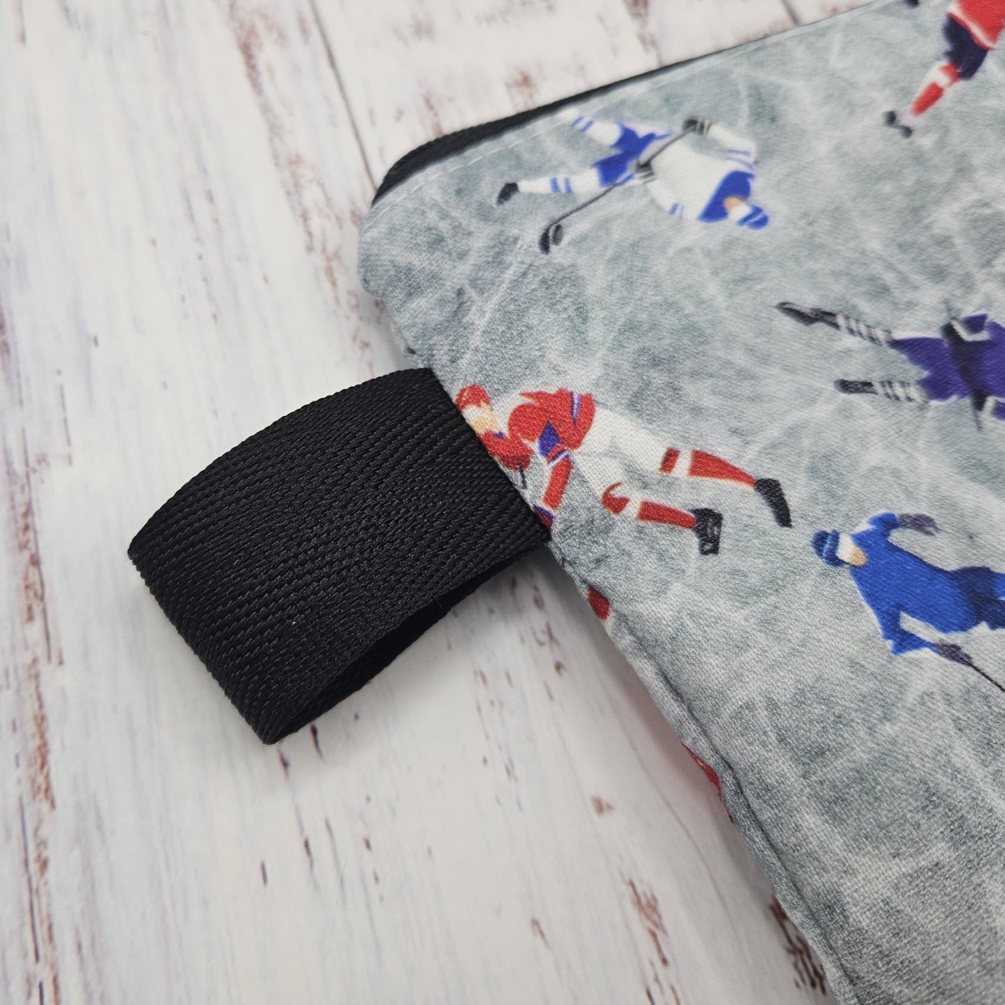 Sac réutilisable format LIVRE (8 x 12 pouces)  - Hockey