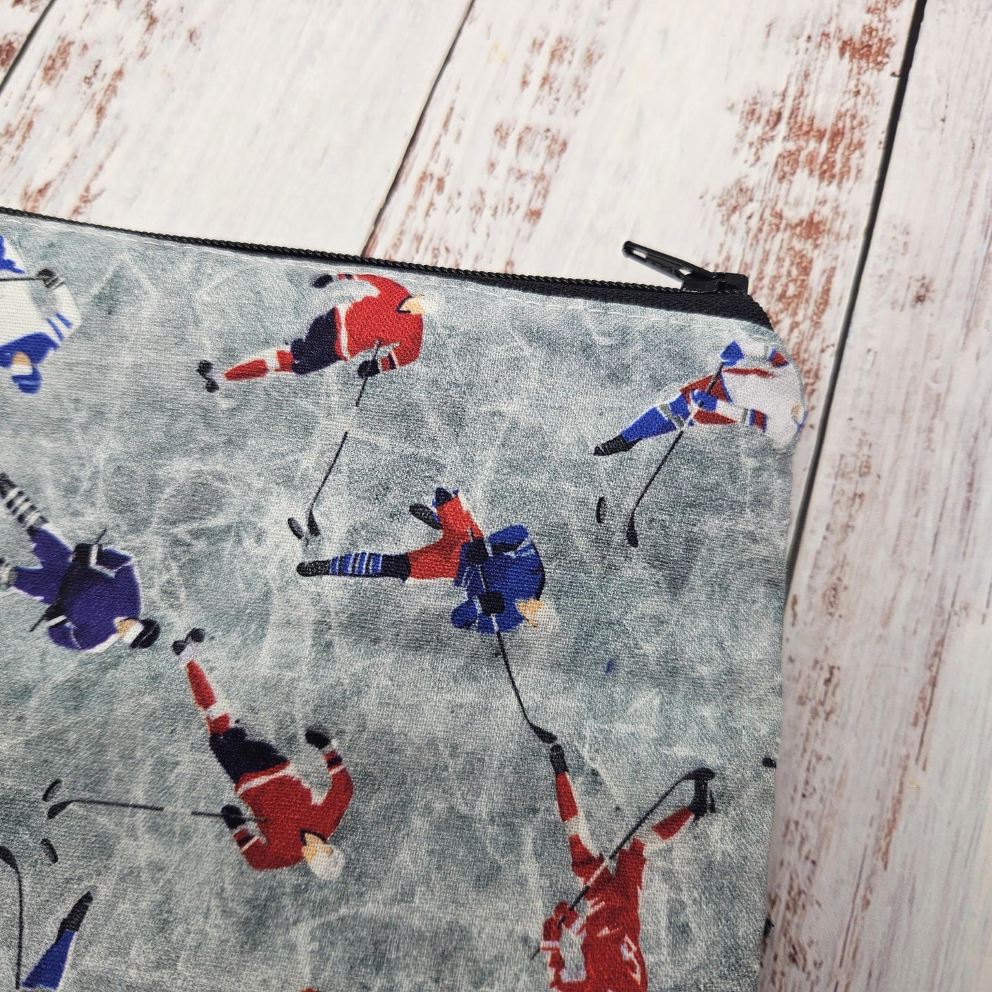 Sac réutilisable format LIVRE (8 x 12 pouces)  - Hockey