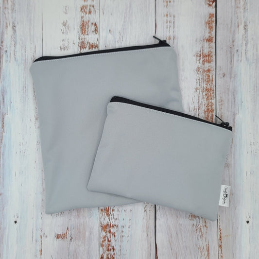 Sac réutilisable pour collation ou sandwich – Gris pâle