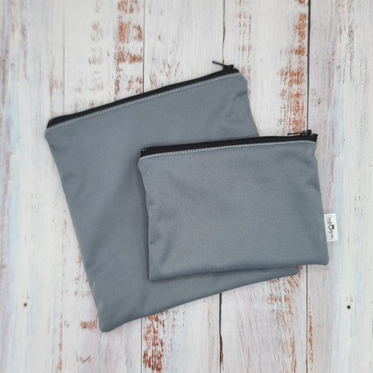 Sac réutilisable pour collation ou sandwich – Gris moyen