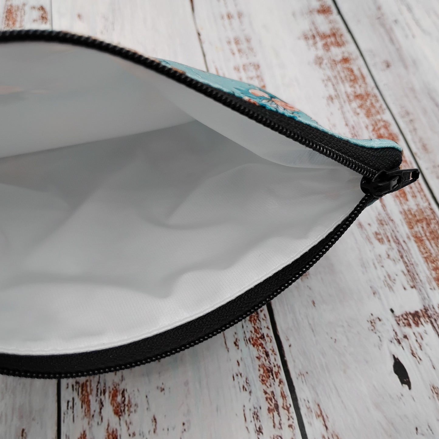 Sac réutilisable pour collation ou sandwich – Animaux – Loutres & Fleurs - Otter