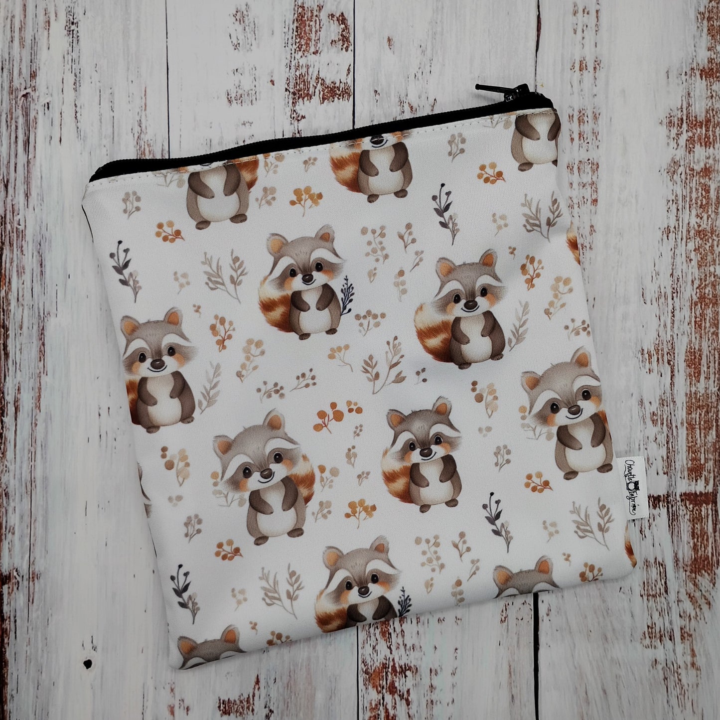 Sac réutilisable pour collation ou sandwich – Animaux – Raton-laveurs Woodland - Raccoon