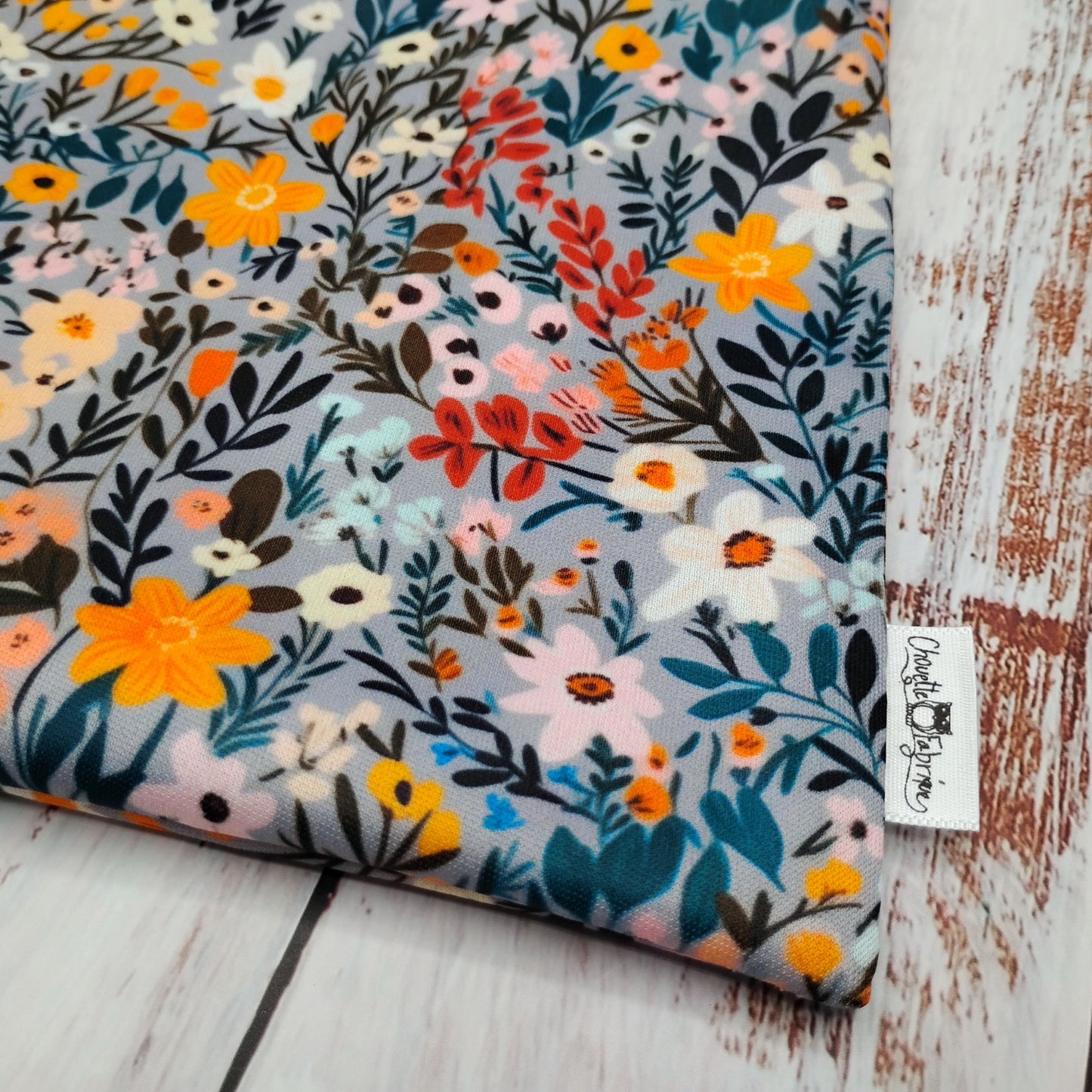 Sac réutilisable pour collation ou sandwich – Fleurs - Jardin doré / Golden garden