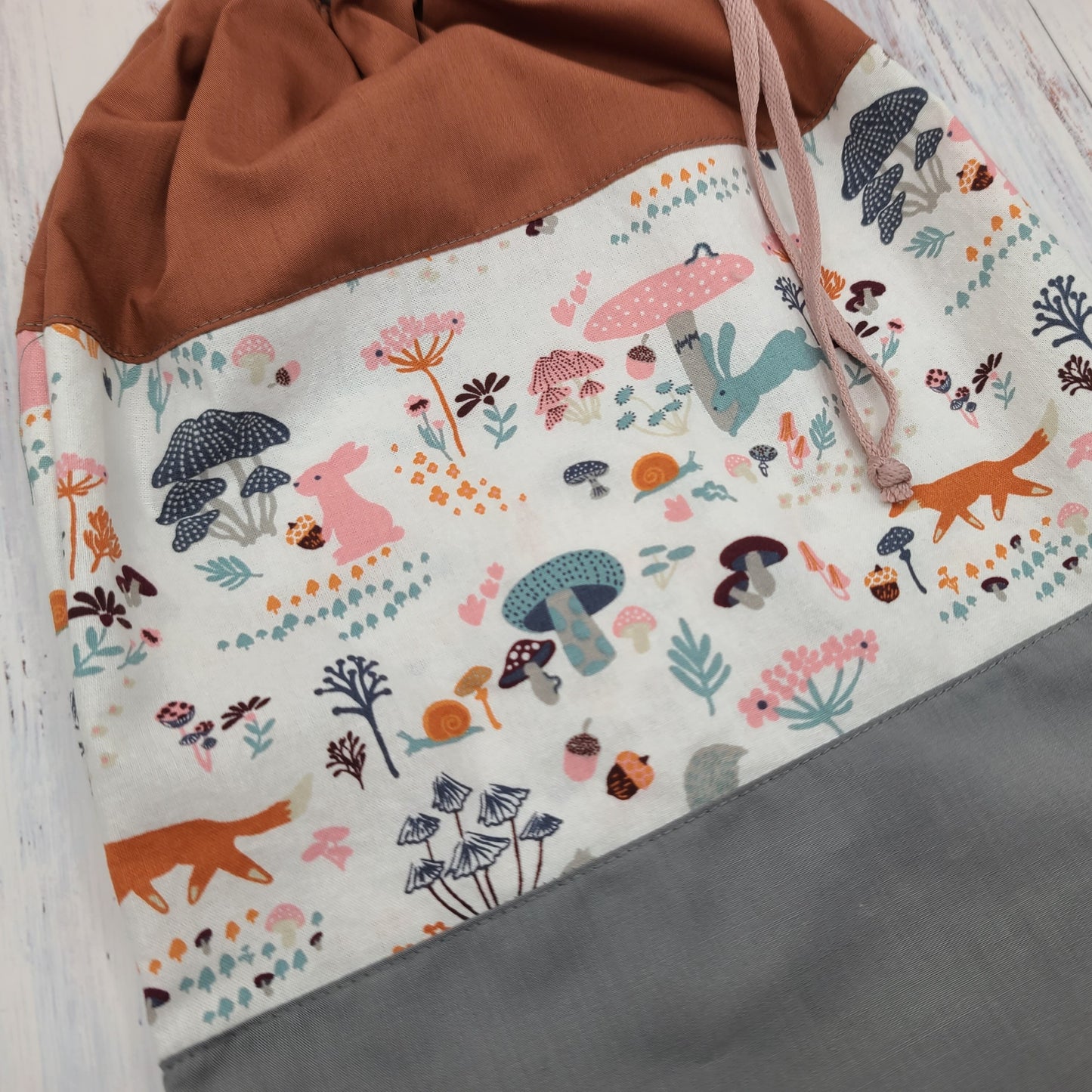 Sac de sport ou à souliers - Personnalisé - Nature douce - Lièvres